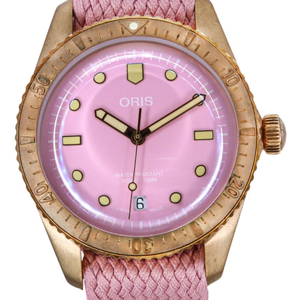 Oris Divers Sixty Five Cotton Candy Pink Dial Automatic 01-733-7771-3158-07-3-19-04BRS 100M Unisex Watch