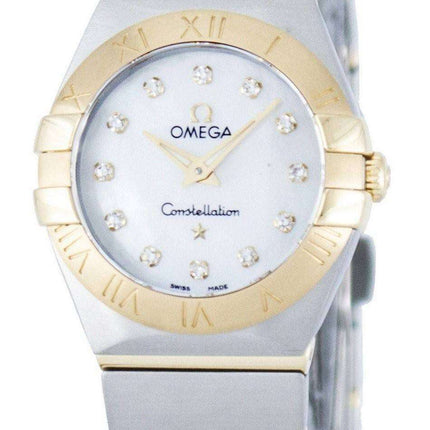Omega Constellation Quartz Diamond Accent Power Reserve 123.20.24.60.55.002 Women's Watch
