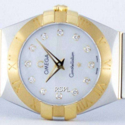 Omega Constellation Quartz Diamond Accent Power Reserve 123.20.24.60.55.002 Women's Watch