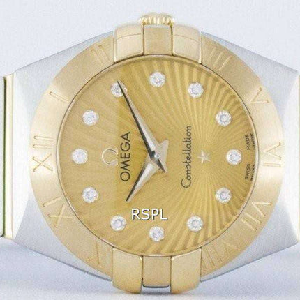 Omega Constellation Quartz Diamond Accent Power Reserve 123.20.24.60.58.001 Women's Watch