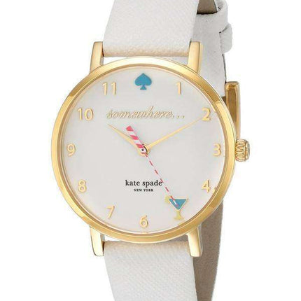 Kate Spade New York Metro Quartz White Enamel Dial 1YRU0765 Womens Watch