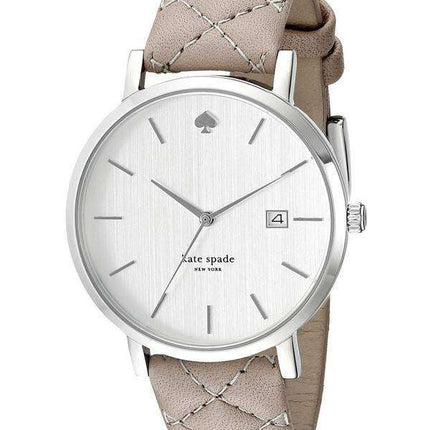 Kate Spade New York Metro Quartz Silver Dial Leather Strap 1YRU0846 Womens Watch