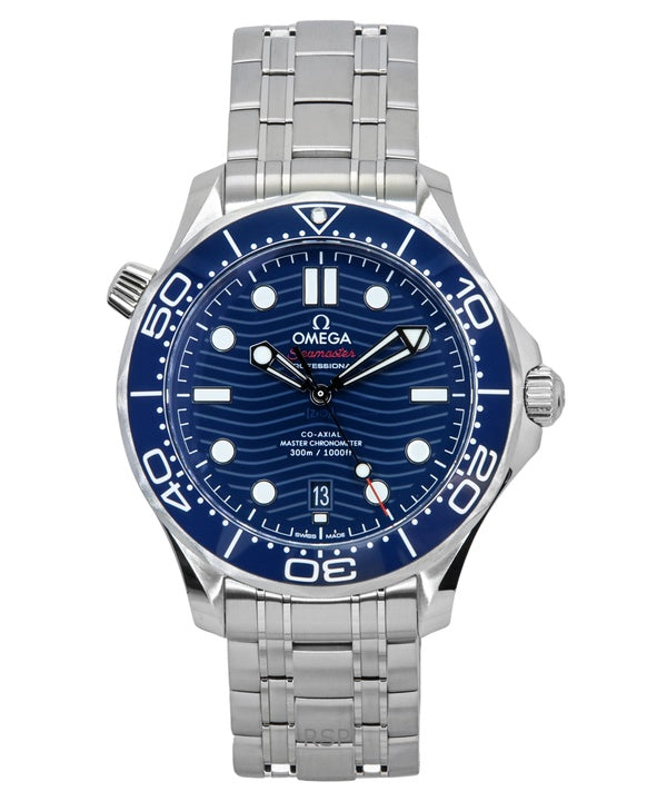 Omega Seamaster Stainless Steel Blue Dial Automatic Diver's 210.30.42.20.03.001 300M Men's Watch