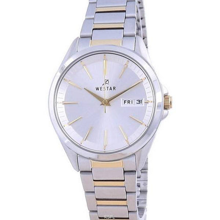 Westar Silver Dial Two Tone Stainless Steel Quartz 40212 CBN 107 Women's Watch