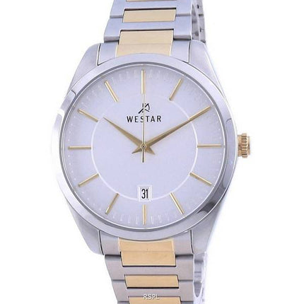 Westar Silver Dial Two Tone Stainless Steel Quartz 50213 CBN 107 Men's Watch
