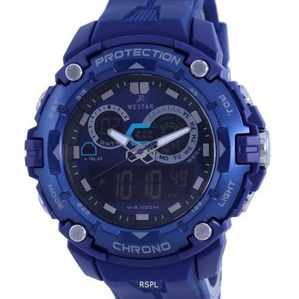 Westar Analog Digital Black Dial Quartz 85009 PTN 002 100M Mens Watch