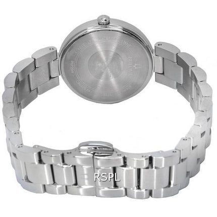 Bulova Classic Diamond Accents Black Mother Of Pearl Dial Quartz 96P204 Women's Watch