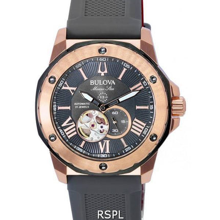 Bulova Marine Star Open Heart Dial Automatic Diver's 98A228 200M Men's Watch