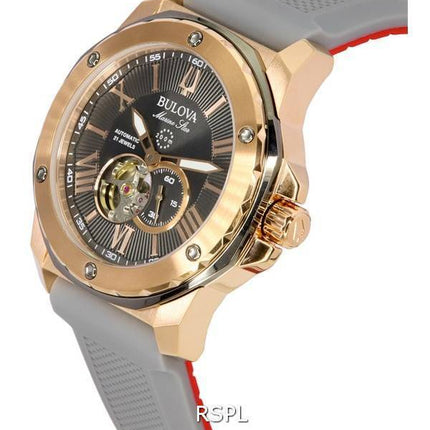 Bulova Marine Star Open Heart Dial Automatic Diver's 98A228 200M Men's Watch