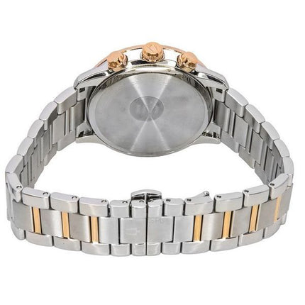 Bulova Classic Sutton Chronograph Two Tone Stainless Steel Grey Dial Quartz 98B335 Mens Watch