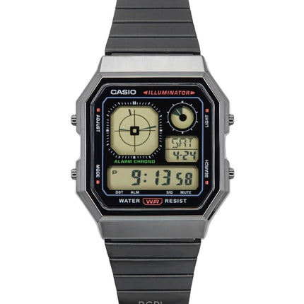 Casio Vintage Digital Stainless Steel Quartz A130WEGG-1A Unisex Watch