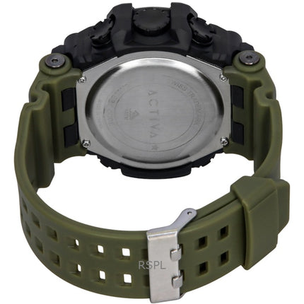 Invicta Activa Digital Army Green Polyurethane Strap Black Dial Quartz ACW1968-002 Men's Watch