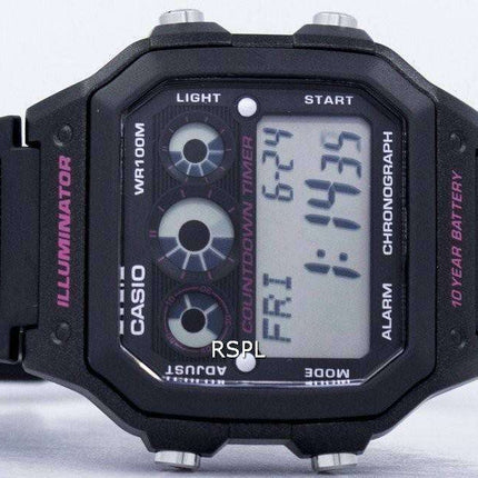 Casio Illuminator Chronograph Alarm Digital AE-1300WH-1A2V Men's Watch