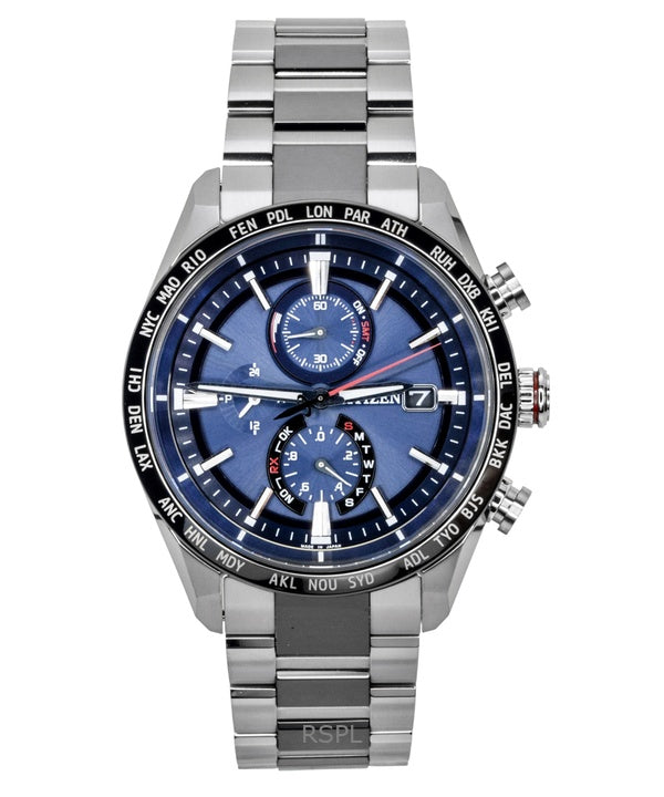 Citizen Attesa Chronograph Radio Controlled Super Titanium Eco-Drive AT8186-51L 100M Men's Watch