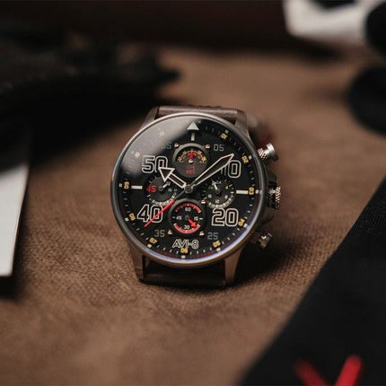 AVI-8 Hawker Typhoon Rb396 Sheila Chronograph Limited Edition Black Dial Quartz AV-4093-05 Men's Watch