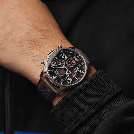 AVI-8 Hawker Typhoon Rb396 Sheila Chronograph Limited Edition Black Dial Quartz AV-4093-05 Men's Watch