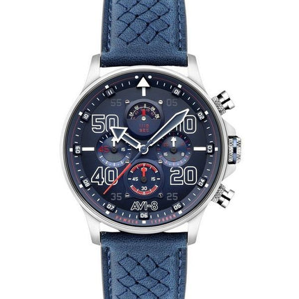 AVI-8 Hawker Typhoon Rb396 Sheila Chronograph Limited Edition Volkel Blue Dial Quartz AV-4093-07 Men's Watch