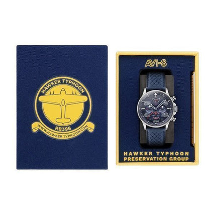 AVI-8 Hawker Typhoon Rb396 Sheila Chronograph Limited Edition Volkel Blue Dial Quartz AV-4093-07 Men's Watch
