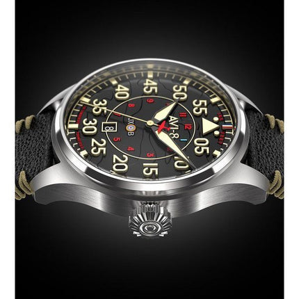 AVI-8 Hawker Hurricane Kenley Clowes Automatic Black Dial AV-4097-03 Mens Watch