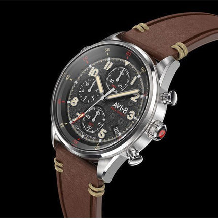 AVI-8 Flyboy Royal British Legion Tri-Service Chronograph Limited Edition High Wycombe Quartz AV-4102-RBL-01 Men's Watch With Ex