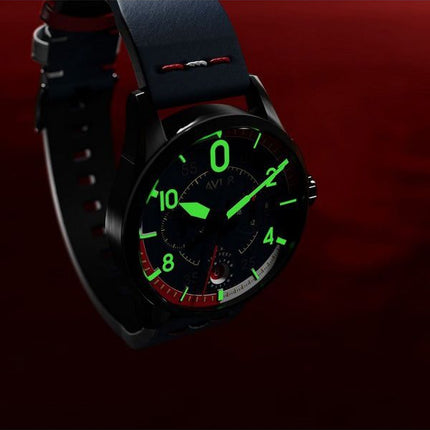 AVI-8 Spitfire P8331 Laguna Chronograph Limited Edition Sumatra Blue Dial Quartz AV-4105-01 Men's Watch