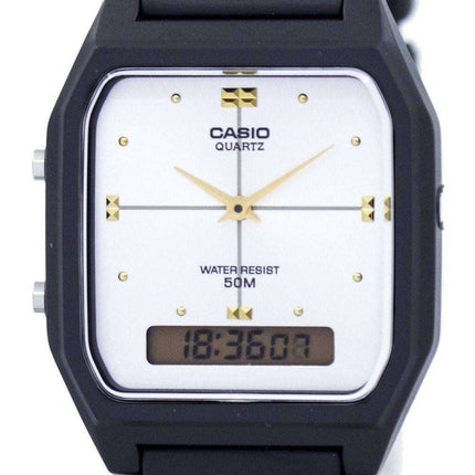 Casio Quartz Dual Time Alarm Analog Digital AW-48HE-7AV Men's Watch