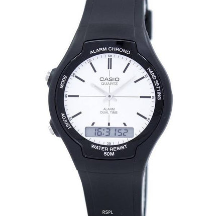 Casio Dual Time Alarm Quartz Analog Digital AW-90H-7EV AW90H-7EV Men's Watch