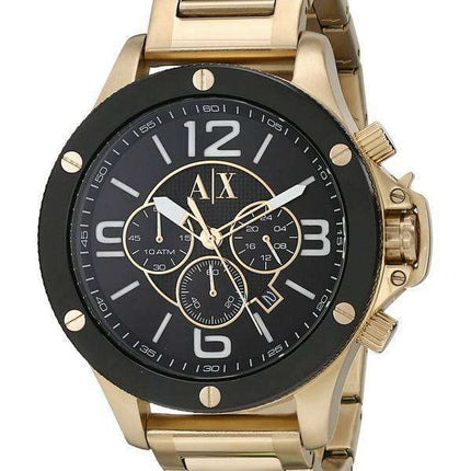 Armani Exchange Quartz Chronograph Gold Tone AX1511 Men's Watch
