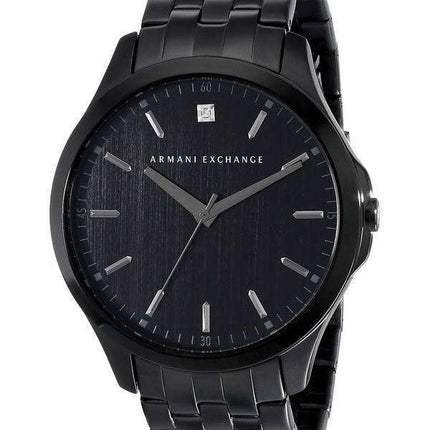 Armani Exchange Black PVD Diamond Accent Quartz AX2159 Men's Watch