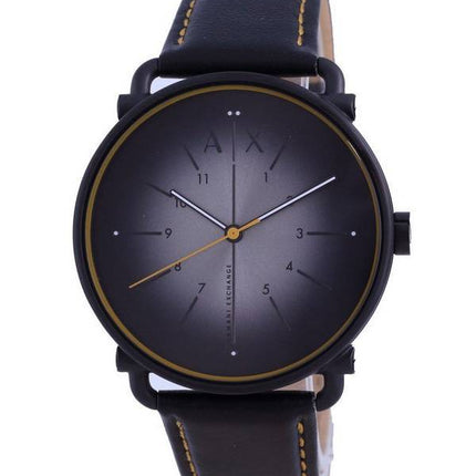 Armani Exchange Rocco Grey Dial Leather Quartz AX2904 Mens Watch