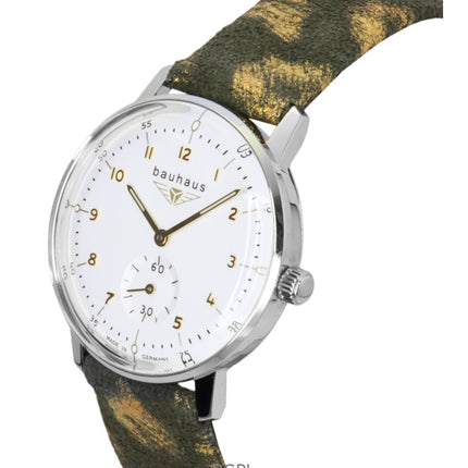 Bauhaus Classic Leather Strap White Dial Quartz 20371 Women's Watch