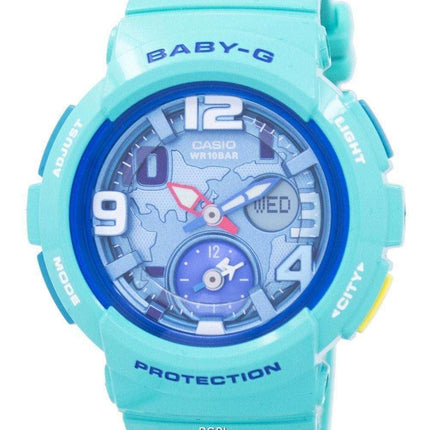 Casio Baby-G World Time Dual Dial Analog Digital BGA-190-3B Women's Watch