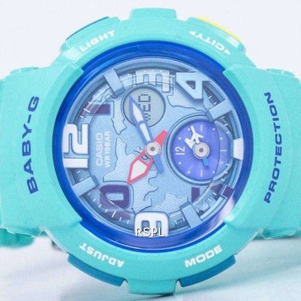 Casio Baby-G World Time Dual Dial Analog Digital BGA-190-3B Women's Watch