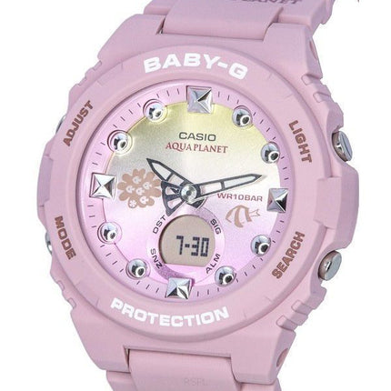 Casio Baby-G Aquaplanet Limited Edition Analog Digital Multicolor Dial Quartz BGA-320AQ-4A BGA320AQ-4 100M Women's Watch