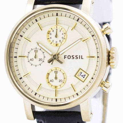 Fossil Original BoyFriend Chronograph Stainless Steel C181019-BLK Womens Watch