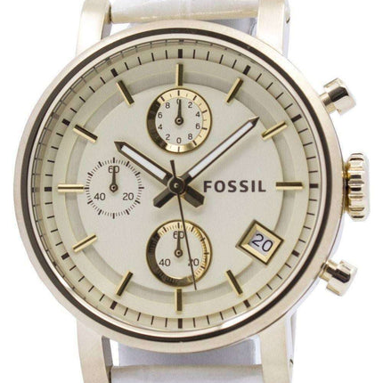 Fossil Original BoyFriend Chronograph Stainless Steel C181019-WHT Womens Watch