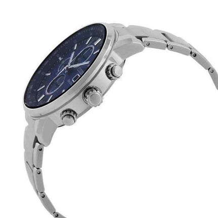 Citizen Eco-Drive Chronograph Stainless Steel Blue Dial CA0840-87L 100M Men's Watch