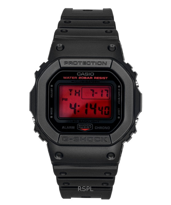 Casio Origin Digital Resin Strap Quartz DW-5600BBR-1 200M Men's Watch