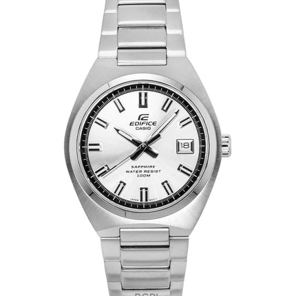 Casio Edifice Analog Stainless Steel Silver Dial Quartz EFB-109D-7AV 100M Men's Watch