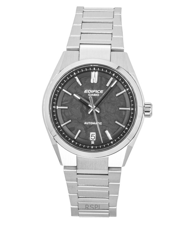 Casio Edifice Analog Stainless Steel Forged Carbon Grey Dial Automatic EFK-100CD-1A 100M Men's Watch