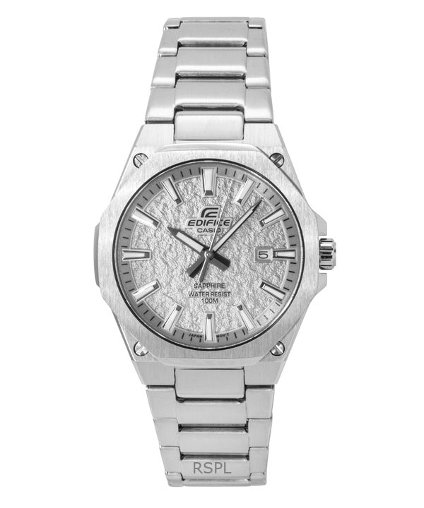 Casio Edifice Analog Stainless Steel Silver Dial Quartz EFR-S108DE-8AV 100M Men's Watch