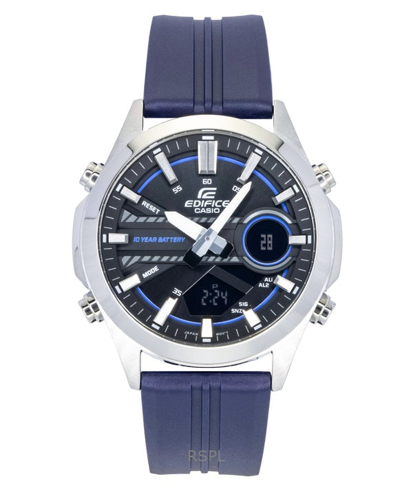 Casio Edifice Analog Digital Resin Strap Black Dial Quartz EFV-C120P-1A2 100M Men's Watch