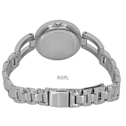 Citizen Eco-Drive Stainless Steel Beginning Blue Mother of Pear Dial EM0801-85N Women's Watch