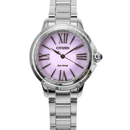 Citizen L Stainless Steel Pink Dial Eco-Drive EM1160-58X Women's Watch
