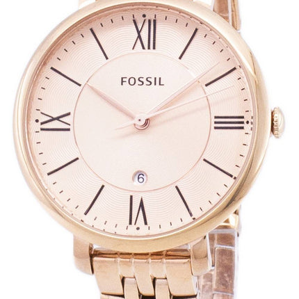 Fossil Jacqueline Rose Gold-Tone Analog ES3435 Womens Watch