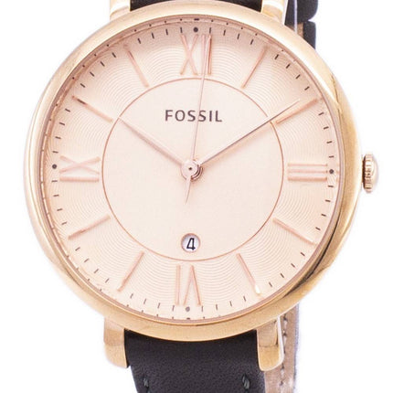 Fossil Jacqueline Quartz Gray Leather ES3707 Womens Watch