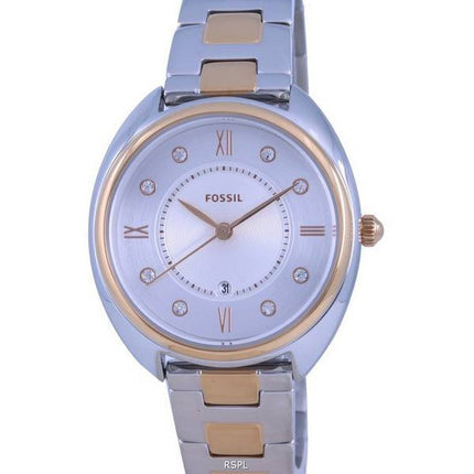 Fossil Gabby White Dial Two Tone Stainless Steel Quartz ES5072 Womens Watch