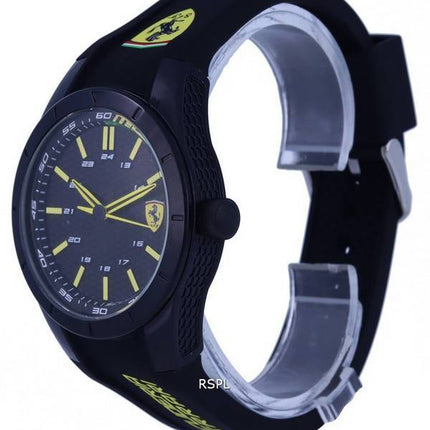 Ferrari Scuderia  Analog Silicon Black Dial Quartz F0830302.G Mens Watch