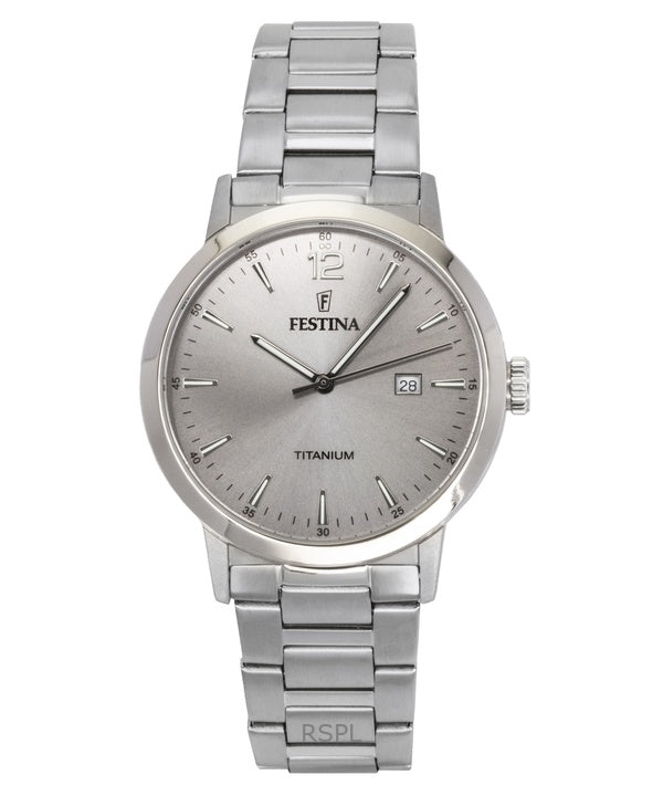 Festina Titanium Grey Dial Quartz F20435-2 Men's Watch