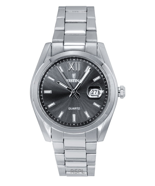 Festina Classic Stainless Steel Grey Dial Quartz F20707-3 Men's Watch